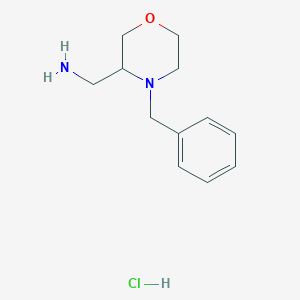 molecular formula C12H19ClN2O B12505385 (4-Benzylmorpholin-3-yl)methanamine hydrochloride 