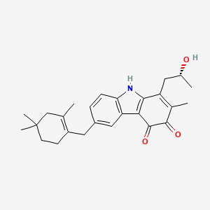 molecular formula C26H31NO3 B1250539 Lavanduquinocin 