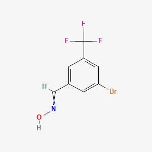 molecular formula C8H5BrF3NO B12505409 3-Bromo-5-(trifluoromethyl)benzaldehyde oxime 