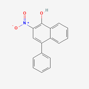 molecular formula C16H11NO3 B12505424 2-Nitro-4-phenylnaphthalen-1-ol 