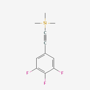 molecular formula C11H11F3Si B12505481 Trimethyl((3,4,5-trifluorophenyl)ethynyl)silane 