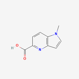 molecular formula C9H8N2O2 B12505512 1-Methyl-1H-pyrrolo[3,2-b]pyridine-5-carboxylic acid 