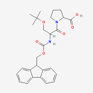 molecular formula C27H32N2O6 B12505534 N-Alpha-Fmoc-o-tert-butyl-L-serinyl-L-proline 