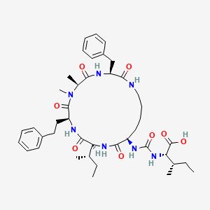 molecular formula C42H61N7O8 B1250555 Schizopeptin 791 