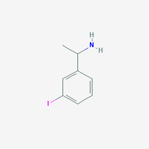 molecular formula C8H10IN B12505556 1-(3-Iodophenyl)ethan-1-amine 