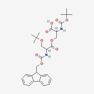 molecular formula C30H38N2O9 B12505588 Boc-L-Ser(Fmoc-L-Ser(tBu))-OH 