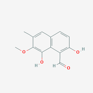 molecular formula C13H12O4 B1250562 2,8-Dihydroxy-7-methoxy-6-methyl-naphthalene-1-carbaldehyde 