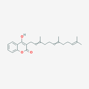 molecular formula C24H30O3 B12505648 2-Hydroxy-3-(3,7,11-trimethyldodeca-2,6,10-trien-1-yl)chromen-4-one 