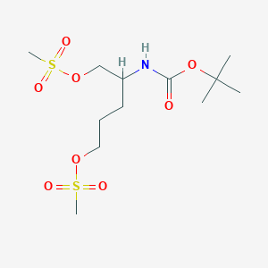 molecular formula C12H25NO8S2 B12505712 (R)-2-(Boc-amino)pentane-1,5-diyl Dimethanesulfonate 