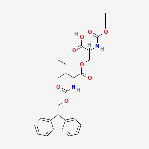 molecular formula C29H36N2O8 B12505764 Boc-Ser(Fmoc-Ile)-OH 