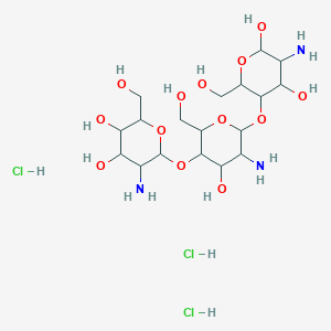 molecular formula C18H38Cl3N3O13 B12505787 Chitotriose trihydrochloride hydrate 