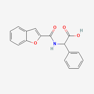 molecular formula C17H13NO4 B12505822 [(1-Benzofuran-2-ylcarbonyl)amino](phenyl)acetic acid 