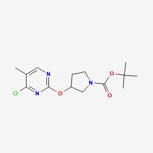 molecular formula C14H20ClN3O3 B12505957 tert-Butyl 3-((4-chloro-5-methylpyrimidin-2-yl)oxy)pyrrolidine-1-carboxylate 