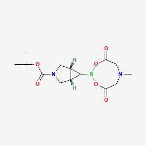 molecular formula C15H23BN2O6 B12505966 tert-butyl (1R,5S,6S)-6-(6-methyl-4,8-dioxo-1,3,6,2-dioxazaborocan-2-yl)-3-azabicyclo[3.1.0]hexane-3-carboxylate 