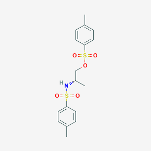 molecular formula C17H21NO5S2 B125060 4-Methyl-N-[(1S)-1-methyl-2-[[(4-methylphenyl)sulfonyl]oxy]ethyl]benzenesulfonamide CAS No. 88129-44-6