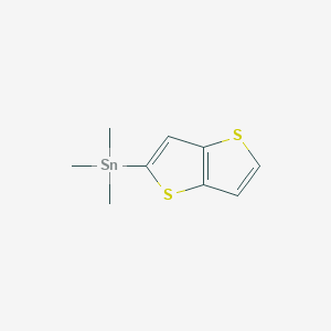 molecular formula C9H12S2Sn B12506003 Trimethyl(thieno[3,2-b]thiophen-2-yl)stannane 