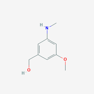 molecular formula C9H13NO2 B12506085 (3-Methoxy-5-(methylamino)phenyl)methanol 