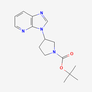 molecular formula C15H20N4O2 B12506107 Tert-butyl 3-{imidazo[4,5-b]pyridin-3-yl}pyrrolidine-1-carboxylate 