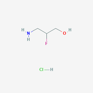 molecular formula C3H9ClFNO B12506117 3-Amino-2-fluoropropan-1-ol hydrochloride 