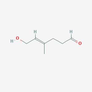 molecular formula C7H12O2 B1250618 6-Hydroxy-4-methyl-4-hexenal 