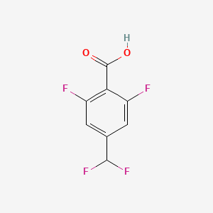 molecular formula C8H4F4O2 B12506201 4-(Difluoromethyl)-2,6-difluorobenzoic acid CAS No. 1806290-96-9