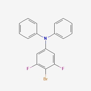 molecular formula C18H12BrF2N B12506246 4-Bromo-3,5-difluoro-N,N-diphenylaniline 