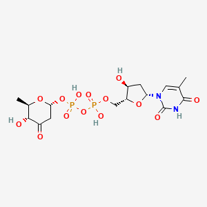 molecular formula C16H24N2O14P2 B1250625 dTDP-3-oxo-2,6-dideoxy-D-glucose 