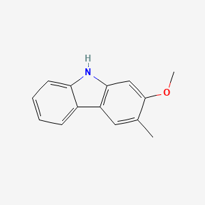 molecular formula C14H13NO B1250629 2-methoxy-3-methyl-9H-carbazole CAS No. 24224-28-0