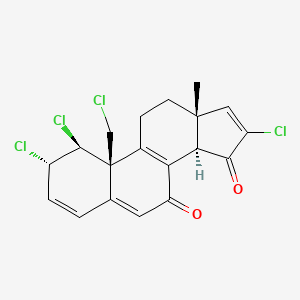 molecular formula C19H16Cl4O2 B1250633 Clionastatin B 