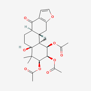 molecular formula C25H32O9 B1250635 Norcaesalpinin D 