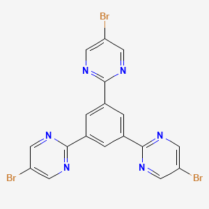 molecular formula C18H9Br3N6 B12506358 1,3,5-Tris(5-bromopyrimidin-2-yl)benzene 