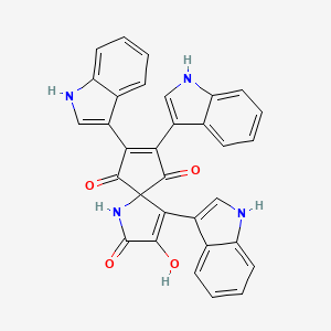 molecular formula C32H20N4O4 B1250636 Pityriarubin B 