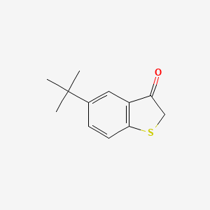 molecular formula C12H14OS B12506360 5-(tert-Butyl)benzo[b]thiophen-3(2H)-one 