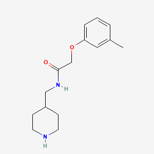 molecular formula C15H22N2O2 B12506381 2-(3-methylphenoxy)-N-(piperidin-4-ylmethyl)acetamide 