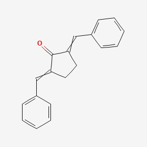 molecular formula C19H16O B12506393 2,5-Dibenzylidenecyclopentan-1-one 