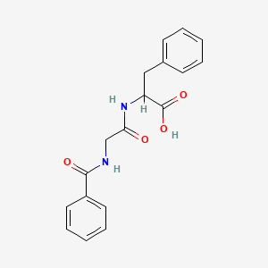 molecular formula C18H18N2O4 B12506444 N-(Hippuryl)phenylalanine CAS No. 4703-39-3