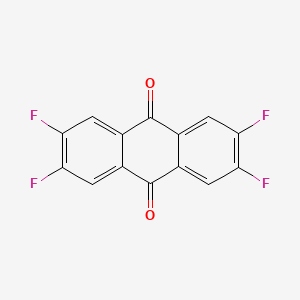 molecular formula C14H4F4O2 B12506468 2,3,6,7-Tetrafluoroanthracene-9,10-dione 