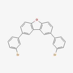molecular formula C24H14Br2O B12506491 2,8-Bis(3-bromophenyl)dibenzo[b,d]furan 