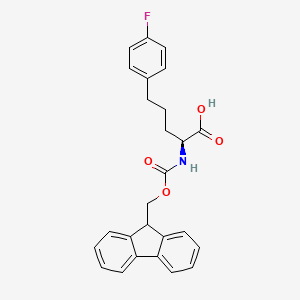 molecular formula C26H24FNO4 B12506577 Fmoc-(2S)-2-amino-5-(4-fluorophenyl)pentanoic acid 