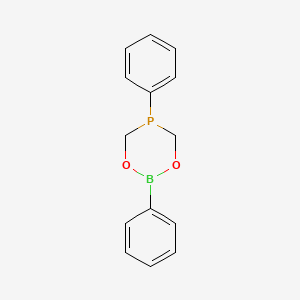 molecular formula C14H14BO2P B12506604 2,5-Diphenyl-1,3,5,2-dioxaphosphaborinane CAS No. 72729-56-7