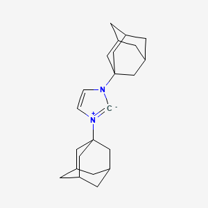 molecular formula C23H32N2 B12506642 1,3-Diadamantylimidazol-2-ylidene 