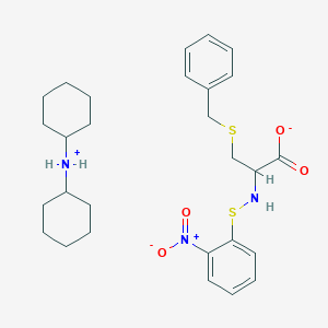 molecular formula C28H39N3O4S2 B12506644 Nps-Cys(Bzl)-OH.DCHA 