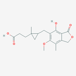 molecular formula C18H22O6 B125067 1-Cyclopropane Mycophenolic Acid CAS No. 125198-40-5