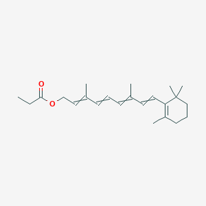 molecular formula C23H34O2 B12506704 RetinylPropionate-d3 