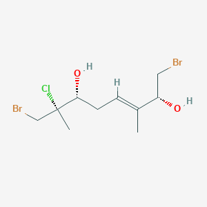 molecular formula C10H17Br2ClO2 B1250671 Plocamenol B 