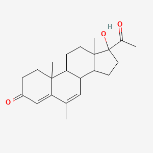 molecular formula C22H30O3 B12506734 1-acetyl-1-hydroxy-5,9a,11a-trimethyl-2H,3H,3aH,3bH,8H,9H,9bH,10H,11H-cyclopenta[a]phenanthren-7-one 