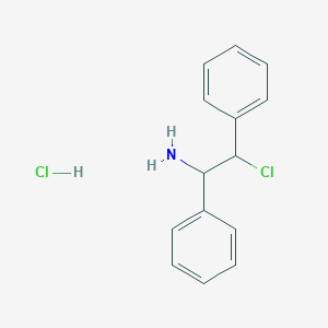 molecular formula C14H15Cl2N B1250674 beta-Chloro-alpha-phenylbenzeneethanamine hydrochloride CAS No. 77444-07-6