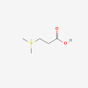 molecular formula C5H11O2S+ B12506743 3-(Dimethyl-Lambda~4~-Sulfanyl)propanoic Acid CAS No. 44743-29-5