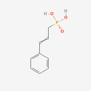 molecular formula C9H11O3P B12506754 [(E)-Cinnamyl]phosphonic acid 