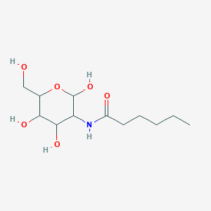 molecular formula C12H23NO6 B12506774 N-[2,4,5-trihydroxy-6-(hydroxymethyl)oxan-3-yl]hexanamide 